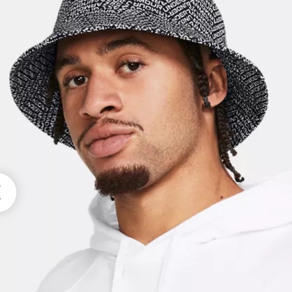 UA NEXT exclusive bucket hat NIB Under Armour reversible grey camo & orange - Picture 2 of 4